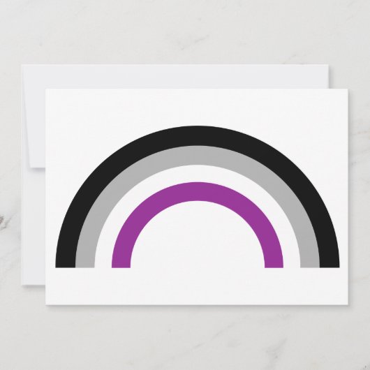 Asexual Pride Flag Kaart (Voorkant)