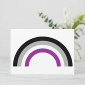 Asexual Pride Flag Kaart (Staand voorkant)