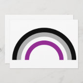 Asexual Pride Flag Kaart (Voorkant / Achterkant)