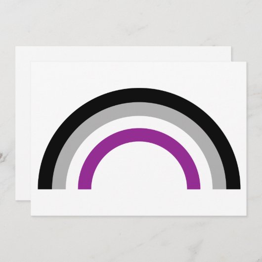 Asexual Pride Flag Kaart (Voorkant / Achterkant)