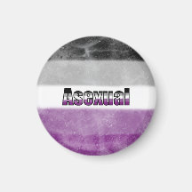 Asexual pride flag magnet