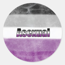 Asexual pride flag sticker