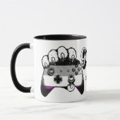 Asexual Pride Game On Tiger Paw Controller Mug 26 (Gauche)