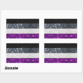 Asexual Pride glitter sticker (Vel)