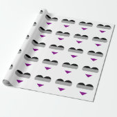 Asexual Pride Heart Cadeaupapier (Uitgerold)