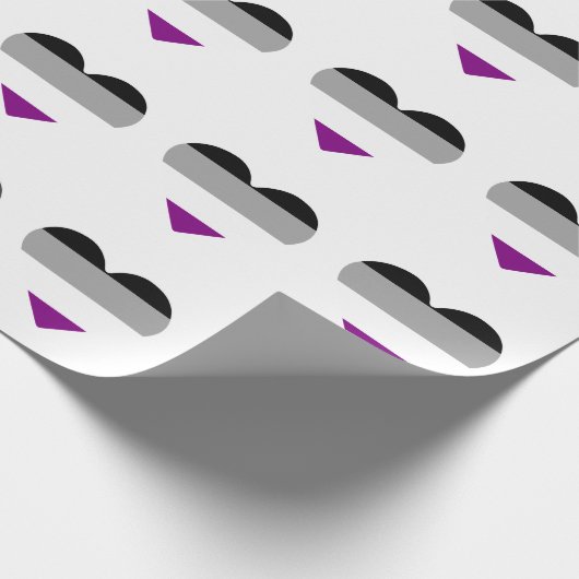 Asexual Pride Heart Cadeaupapier (Hoek)