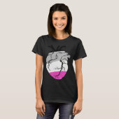 Asexual Pride Heart Flag T-shirt (Voorkant volledig)