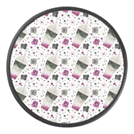 Asexual Pride Hockey Puck (Voorkant)