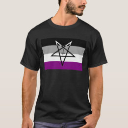 Asexual Pride Pentagram T-shirt