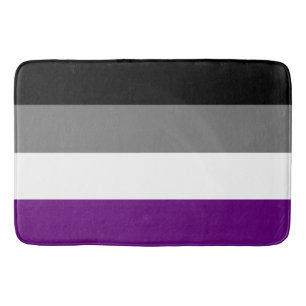 Asexual Pride Rainbow {{{&Ace   Demi   Grijs}} Badmat
