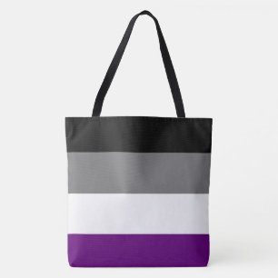 Asexual Pride Rainbow [Ace]   Demi   Grijs] Draagtas