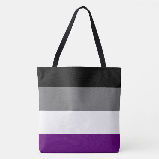 Asexual Pride Rainbow [Ace] | Demi | Grijs] Draagtas (Voorkant)