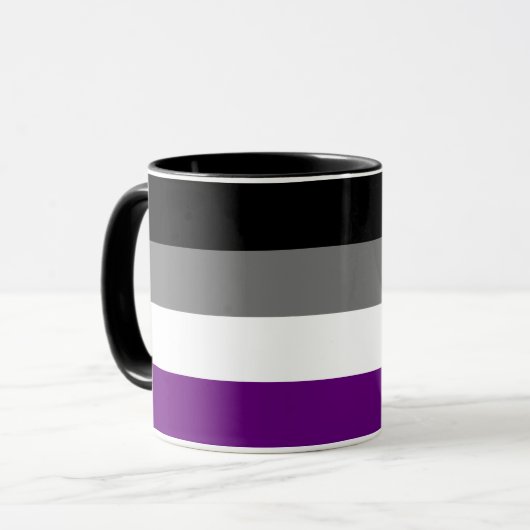 Asexual Pride Rainbow Flag | Demi | Grey] Mok (Voorkant links)