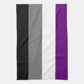 Asexual Pride Rainbow Flag | Demi | Grey] Theedoek (Verticaal)