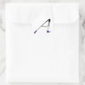 Asexual Pride "Scarlet" letter A Ronde Sticker (Tas)