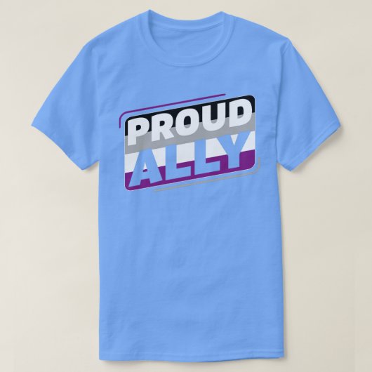 Asexual Proud Ally LGBT Ace Pride Flag T-shirt (Design voorkant)