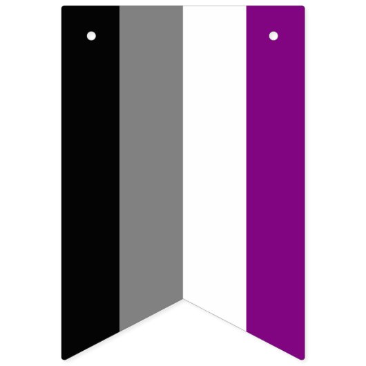 Asexual Spectrum Bunting Flags Vlaggetjes (Eerste vlag)