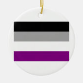 ASEXUAL VLAG ORIGINEEL KERAMISCH ORNAMENT (Voorkant)
