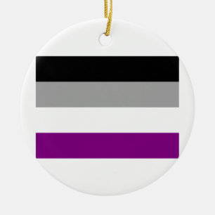 ASEXUAL VLAG ORIGINEEL KERAMISCH ORNAMENT