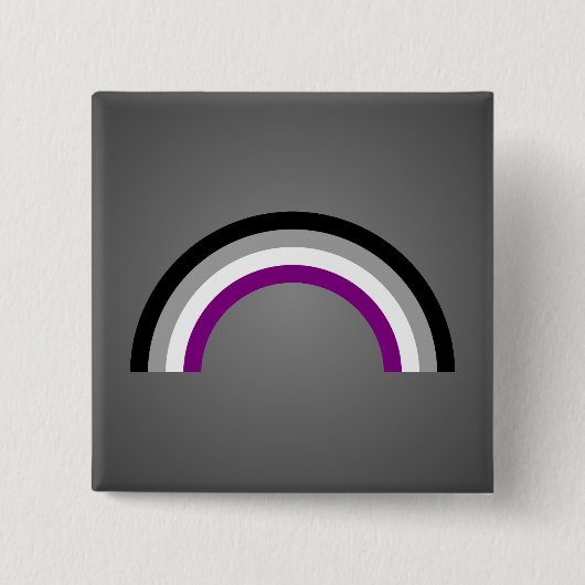 Asexualiteit Button regenboogpride (Voorkant)