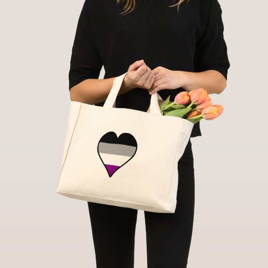 Asexualiteit hartkloppingen Canvas tas (Voorkant (product))
