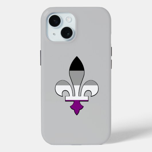 Asexualiteit pride fleur-de-lis Case-Mate iPhone case (Achterkant)