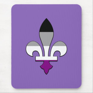 Asexualiteit pride fleur-de-lis muismat