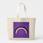 Asexualiteit regenboogpride rugzak grote tote bag (Achterkant)