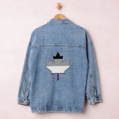 Asexualiteit trots esdoornblad denim jacket (Hangar)