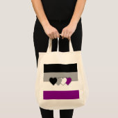 Asexualiteitvlag Tote Bag (Voorkant (product))