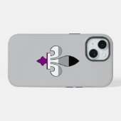 Asexuality pride fleur-de-lis (Verso Horizontal)