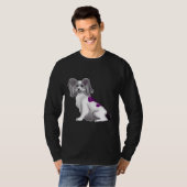 Asexueel papillon t-shirt (Voorkant volledig)