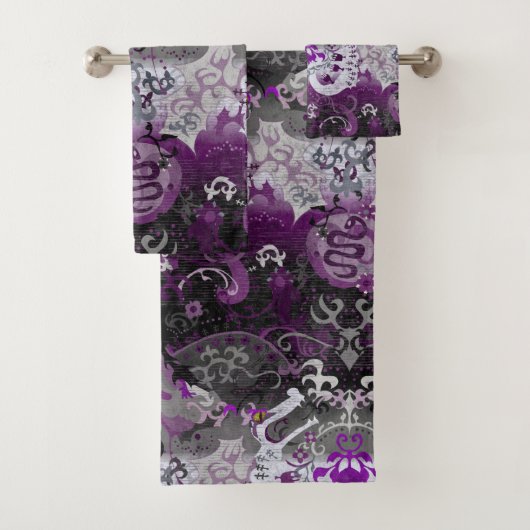Asexuel Dragon Damask - Ace Pride couleurs drapeau (En situation)