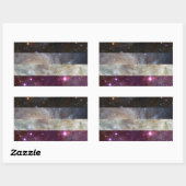 Asexuele nevelvlag stickers (Vel)