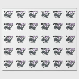 Asexuwhale" Grappige Walvis Zee LGBTQ Aseksuele Tr Cadeaupapier