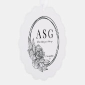 ASG Logo met datum Ornament Kaart (Rechts)
