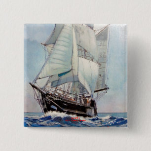 Asgard II Vierkante Button 5,1 Cm