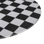 Asgrijs Checker Patroonontwerp Snijplank (Hoek)