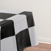 Asgrijs Checker Patroonontwerp Tafelkleed (Voorbeeld)