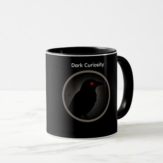 Ash and Ember – Rebirth Crow Mug | Dark Curiosity (Devant droit)
