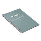 Ash Color Personalized Sketchbook - Aangepaste naa Notitieboek (Rechterzijde)