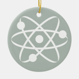 Ash Gray Atom Keramisch Ornament