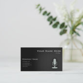 Ash Gray-microfoon Visitekaartje (Staand voorkant)