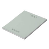 Ash Gray Modern Minimalist Plain Notitieblok (Gedraaid)