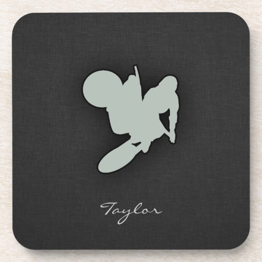 Ash Gray Motocross Drankjes Onderzetter (Voorkant)