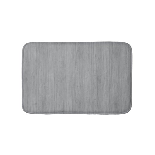 Ash Grey Bamboo Wood Grain Kijk uit Badmat (Voorkant)