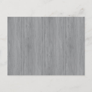 Ash Grey Bamboo Wood Grain Kijk uit Briefkaart