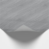 Ash Grey Bamboo Wood Grain Kijk uit Cadeaupapier (Hoek)