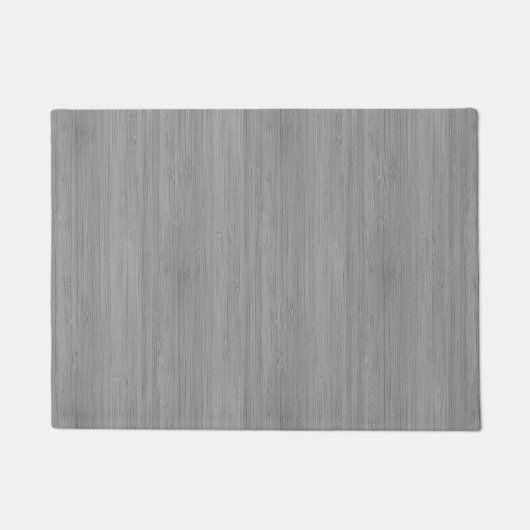 Ash Grey Bamboo Wood Grain Kijk uit Deurmat (Voorkant)