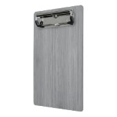 Ash Grey Bamboo Wood Grain Kijk uit Mini Klembord (Angled2)